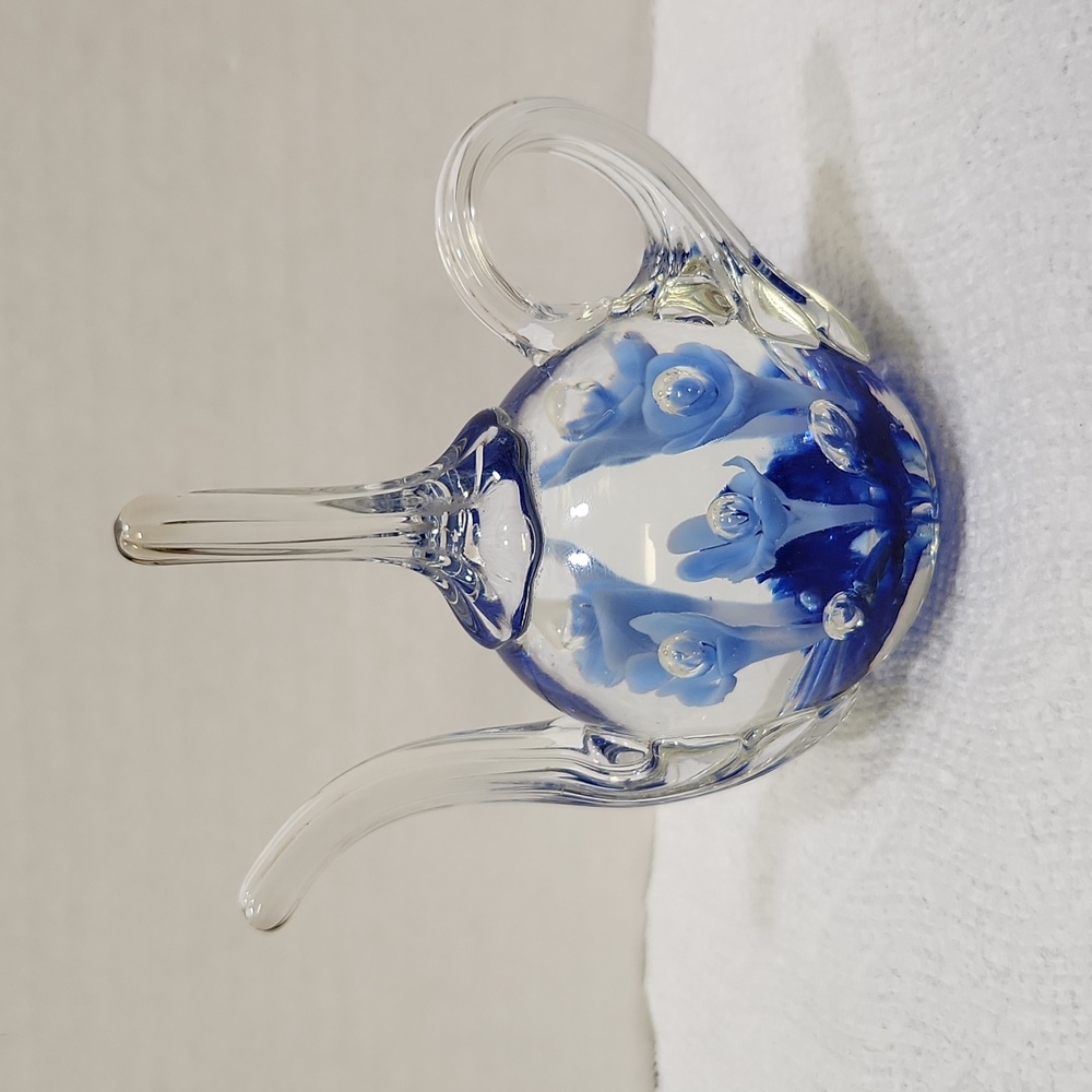 Glass ring holder paperweight St. Clair - Picture 3 of 7